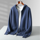 Luxe Caruso Kasjmier Hoodie met Rits: Ultrazacht, Lichtgewicht & Stijlvol Comfort