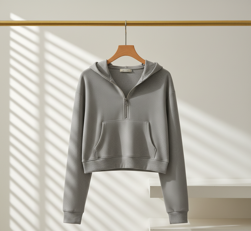 ZIPPED™ Crop Half-Zip Fleece