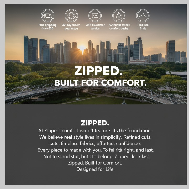 ZIPPED Built for Comfort