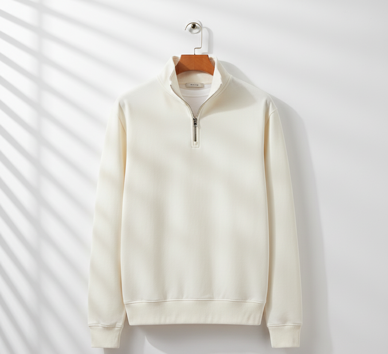 ZIPPED™ Urban Puff Quarter-Zip Sweat